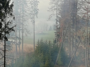 U Henčova hoří les a tráva, zasahuje šest hasičských jednotek