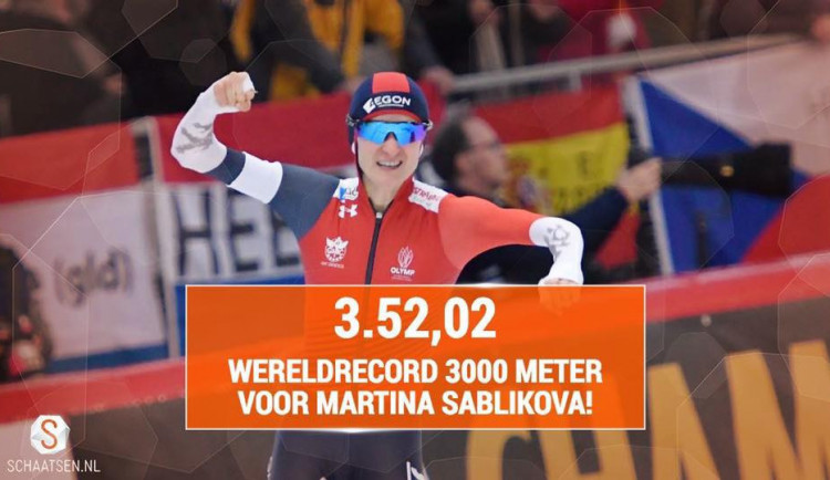 Neskutečné! Martina Sáblíková překonala svůj týden starý světový rekord a ovládlla Světový pohár