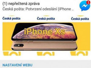 Sociální sítě zaplavila podvodná soutěž o mobilní telefon. Zneužívá jméno České pošty