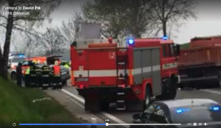 Tragická nehoda u Jihlavy.