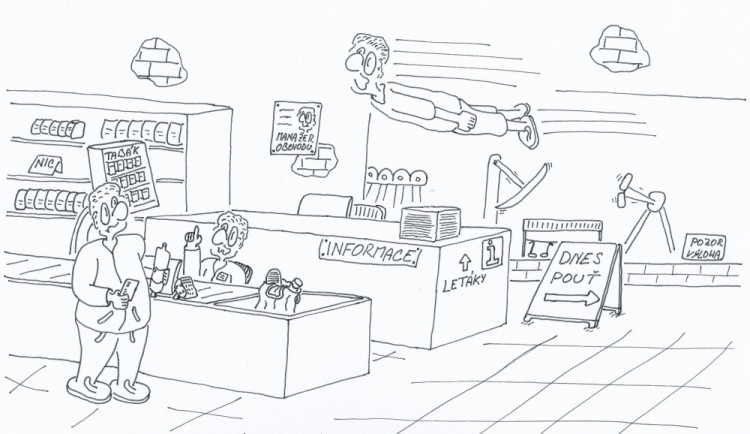 S TUŽKOU V RUCE: V Jihlavě už několik dní probíhá svatojánská pouť, tentokrát však u Tesca