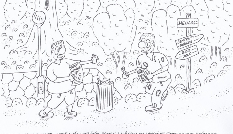 Prodej vstupenek na Vysočina Fest humornou podobou