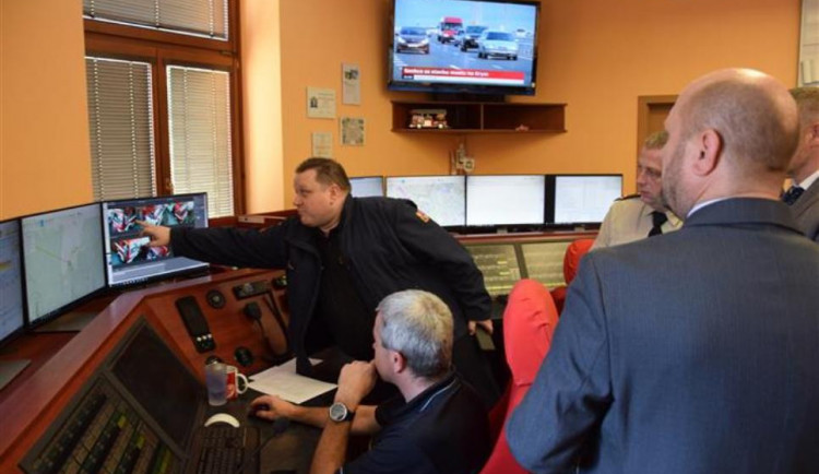 Ukrajinští hasiči přijeli vloni v srpnu na Vysočinu