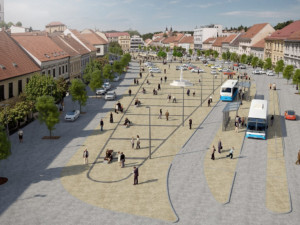 Revitalizace třebíčského náměstí by mohla začít za rok. Změní se chodníky i parkování