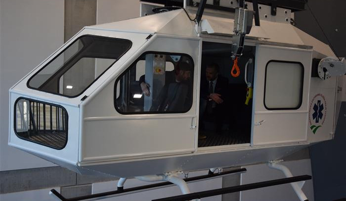 Záchranáři z Vysočiny mají nové výcvikové středisko. Je v něm třeba i torzo vrtulníku 