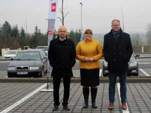 P+R parkoviště v Jihlavě bylo slavnostně otevřeno. Nabízí místo pro 110 řidičů