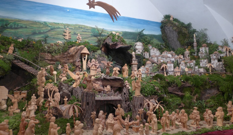 V Třešti se dnes znovu otevřela Betlémská cesta, lze vidět až šestnáct betlémů