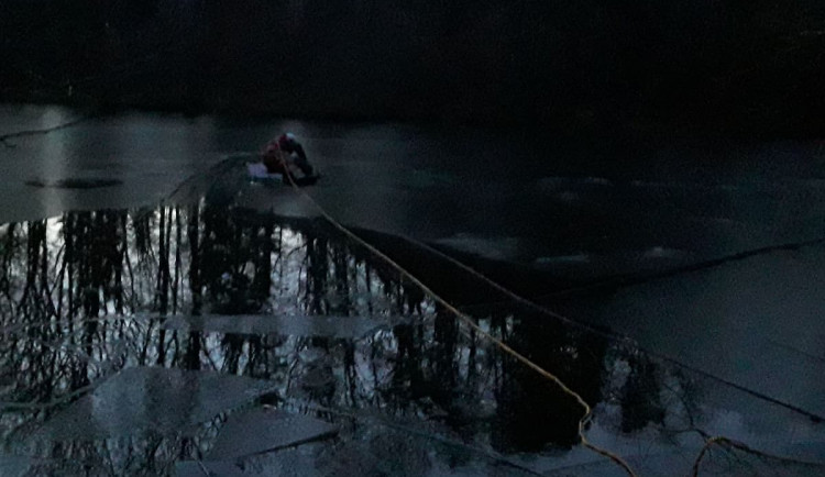 Hasiči zachránili letos již druhu srnku uvízlou v rybníce. Šlo o rychlý zásah