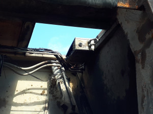 Ve Větrném Jeníkově hořel popelářský vůz. Zřejmě kvůli žhavému popelu