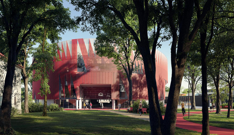 Horácká aréna s korunou ježka. Bude měnit barvy jako chameleon