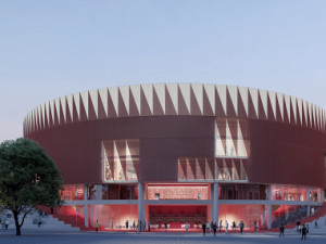 GALERIE: Chystaná víceúčelová aréna Jihlavy podobou fasády připomene ježka