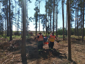 Záchranáři na Vysočině často zasahují u houbařů v lese. Lidé přeceňují svoje síly