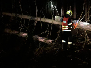 Vysočinu potrápil silný vítr. Některé silnice musely být uzavřeny