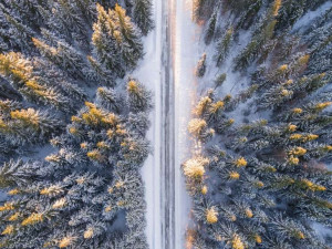 V zimě na silnicích – sněhová čepice