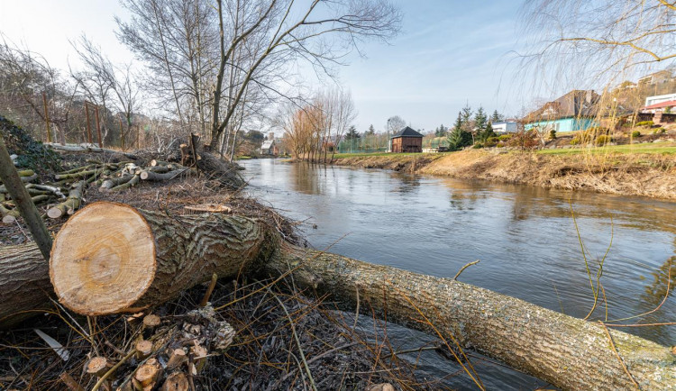 Přípravy pro stavbu při ulici Helenínská