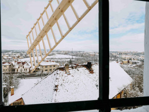 Nová technická památka. Po letech se roztočily lopatky třebíčského větrného mlýna