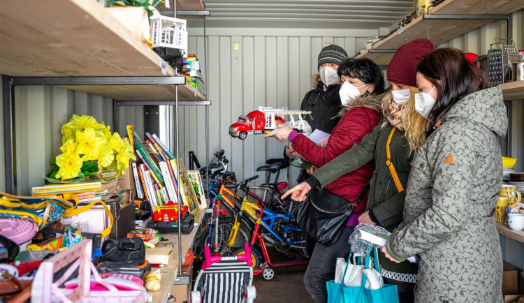 Nové RE-USE centrum, které se nachází v Jihlavě na Brtnické ulici