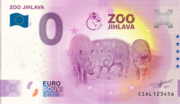 Jihlavská zoo bude vydávat sběratelské bankovky, tentokrát s motivy prasat 