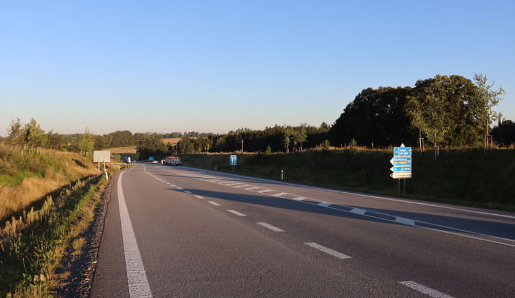 Místo, kde došlo k tragické dopravní nehodě