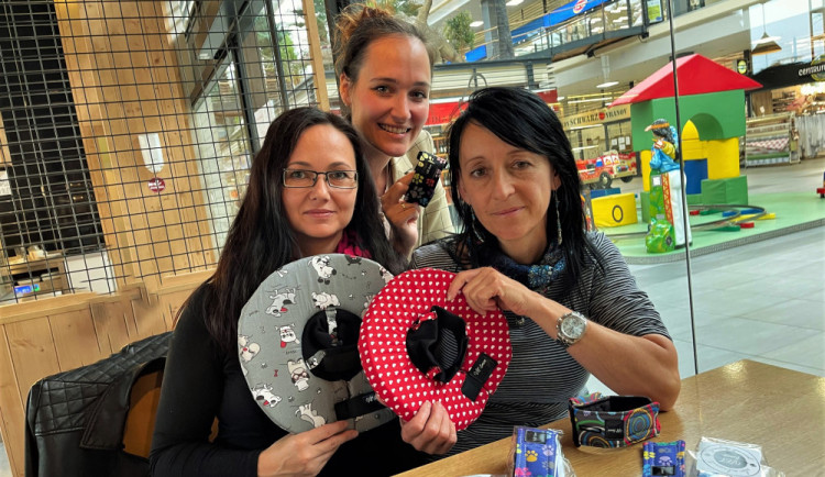 S inovativní veterinární pomůckou pro pejsky přišla trojice Monika Harviláková, Veronika Cholinská a Petra Žaludová.