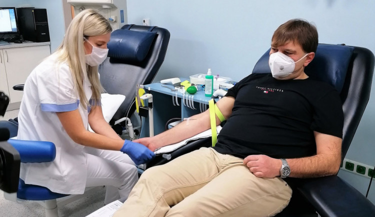 Pravidelný dárce krve Vladimír Vacík