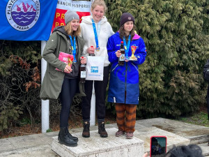 Andrea Klementová na Mistrovství ČR v zimním plavání