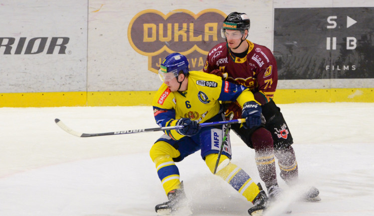 Dukla udolala Přerov na jeho ledě, ve čtvrtfinálové sérii vede 2:1 na zápasy