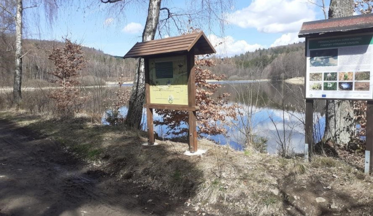 Interaktivní prvek na Horním Mrzatci