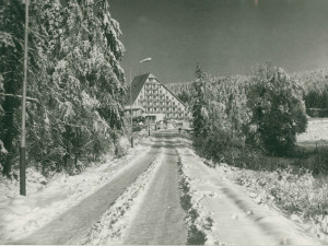 Hotel Ski na dobové fotografii