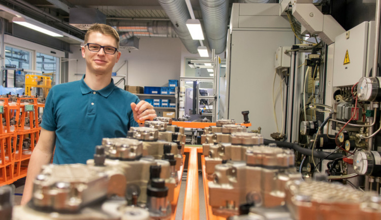 Vít Petříček v jihlavském závodě Bosch