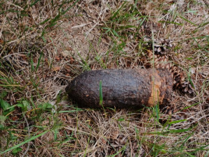 FOTO: Muž našel u potoka granát z druhé světové války. Zlikvidoval ho pyrotechnik