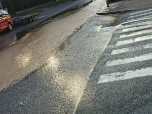 Situace z dnešního rána na Žižkově ulici