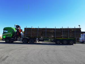 Policie na okraji Brodu zastavila řidiče, co převážel dřevo. Zjistila přetížení o více než 3 tuny