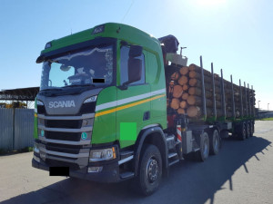 Policie na okraji Brodu zastavila řidiče, co převážel dřevo. Zjistila přetížení o více než 3 tuny