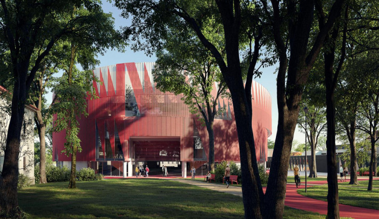 Vizualizace Horácké arény.