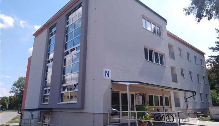 Budova stravovacího provozu v třebíčské nemocnici