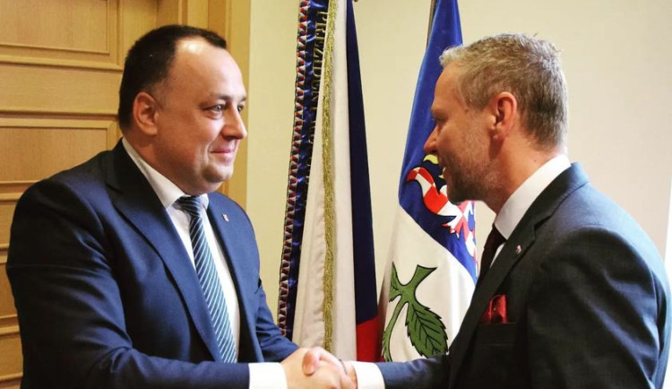 Zleva: Volodymyr Čubirko, Vítězslav Schrek