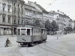 Tramvaj na Masarykově náměstí