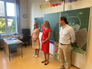 Den D pro 630 prvňáčků. Učitelům přeji, aby zažili normální školní rok, řekla primátorka Jihlavy Koubová