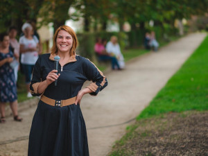 Autorka sochy Tea Smetanová