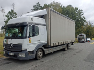 Policie na Vysočině se zaměřila na řidiče nákladních vozidel. Za přetížení padly další pokuty