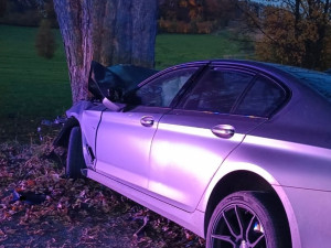 Podvečerní tragédie. Řidič u Dušejova narazil do stromu, na místě podlehl svým zraněním