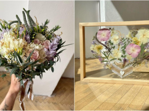 Veronika s Petrem vyrábí úchvatné obrazy z lisovaných květin. Na výlety chodíme s batohy plných knih, říkají