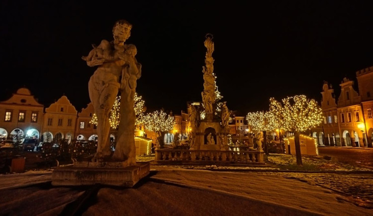 Vánoční výzdoba v Telči