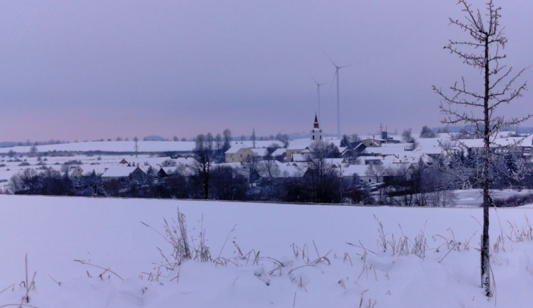 Sněhová nadílka na Jihlavsku