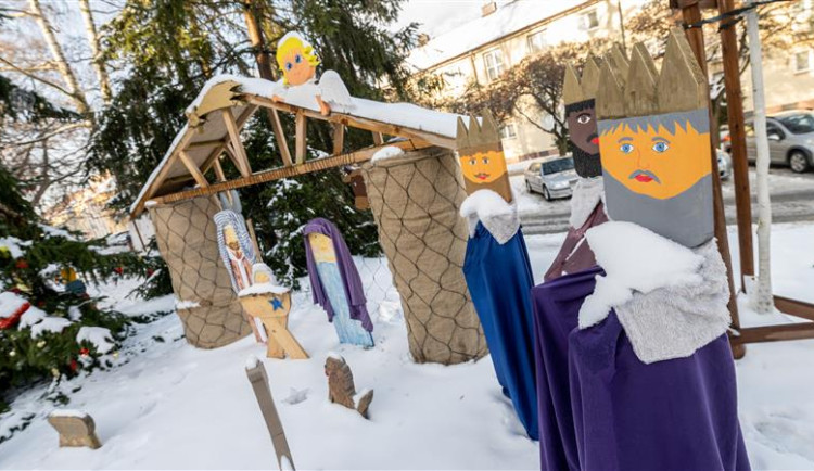 Jedna ze zastávek v ulici Leoše Janáčka