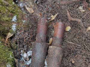 V lese na Pelhřimovsku někdo našel dva značně zkorodované puškové granáty. Zlikvidoval je pyrotechnik
