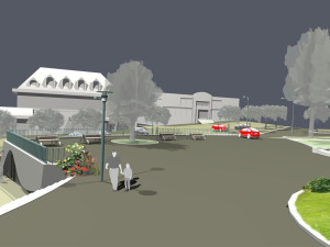 Vizualizace budoucí podoby náměstí ve Světlé nad Sázavou