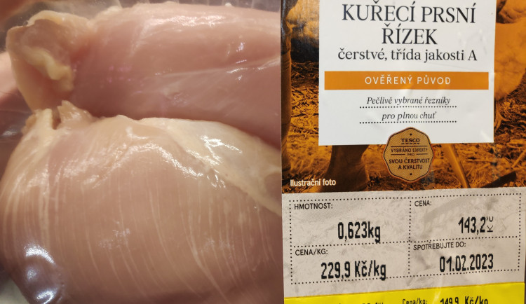 Kuřecí maso z řetězce Tesco