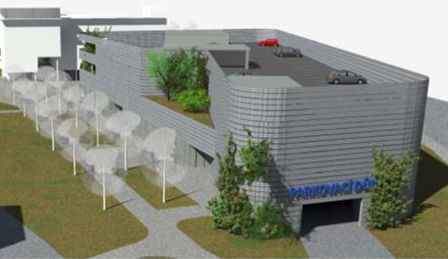 U třebíčské nemocnice vyroste parkovací dům. Stavba vyjde na 180 milionů, hotova má být na jaře 2025